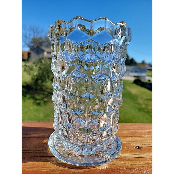 Fostoria Vintage American Vase Approx 5.5 inches Tall Clear Classic - Picture 2 of 7